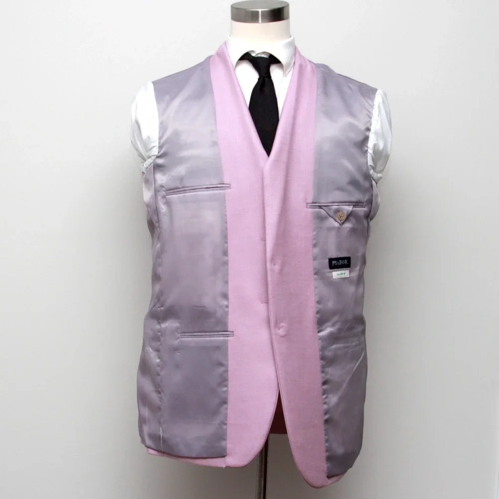 Jos A Bank‎ 40L Mens Textured Solid Sport Coat Pink Solid NWT E03339 - Picture 8 of 11
